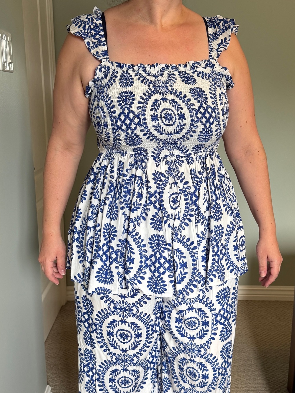 Mykonos print Ellie top from Proud Poppy
